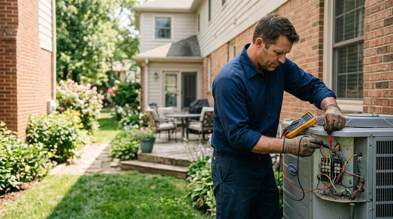 HVAC technician working near Sudan, TX